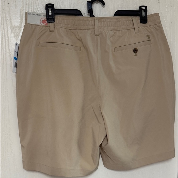 Southern Proper Khaki Flat Front Shorts - Picture 2 of 4